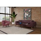 Perla Sofa Velar Koltuk Takimi Keten Bordo Kazayagi