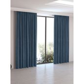 Perle Daily Series Derin Mavi Ada 300x250 cm Fon Perde