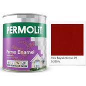 Permolit Enamel Bayrak Kırmızı 0.25 lt Sentetik Yağlı Boya