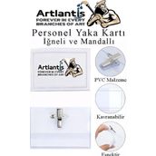 Personel Şeffaf Yaka Kartı İğneli ve Mandallı 1 Adet Pvc Yaka Kartlığı Kimlik Korumalı Büro Ofis Okul