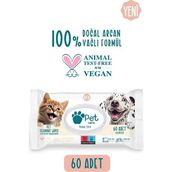Petlove 4x60 Adet Evcil Hayvan Temizleme Mendili