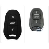 Peugeot 308 508 2008 3008 4008 5008 Rifter Silikon Anahtar Kılıfı Eller Serbest Siyah Renk