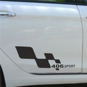 Peugeot 406 Yan Sport Oto Sticker
