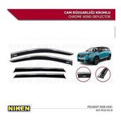 Peugeot 5008 Kromlu 4'lü Set 2018-2021 Cam Rüzgarlığı