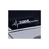 Peugeot 5008 Yan Cam Sticker Oto Kapı 20 Cm X 7 Cm Holo-Chroma