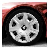 Peugeot Amblemli Gri 4'lü Takım 142 15 İnç Jant Kapağı