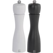 Peugeot Tahiti 20 cm Siyah Beyaz Tuz Ve Karabiber Değirmen Seti