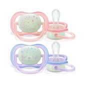 Philips 0-6 Ay Kız Avent Ultra Air Night Karanlıkta Parlar Gece Emziği