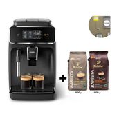 Philips 12 Adımlı Öğütücü 5000 Fincana Kadar Kahve 2200 Serisi Tam Otomatik Espresso Makinesi 2Kg Tchibo Kahve + Lambader Hediye