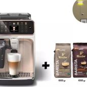 Philips 5500 Seri Sütlü Köpüklü Mükemmel 20 Farklı Kahve Çeşidi Renkli Dokunmatik Ekran Silentbrew Teknolojisi ile %40 Daha Sessiz Tam Otomatik Kahve Makinesi+Kahve ve Lambader Hediye