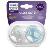 Philips Avent 0-6 Ay 2'li Erkek Ultra Soft Silikon Emzik