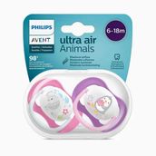 Philips Avent 6-18 Ay Kız Ultra Air Animals Emzik