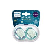 Philips Avent SCF376/13 Ultra Air 6-18 Ay 2'li Erkek Gece Emzik