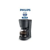 Philips Filtre Kahve Makinesi 1,2 Lt Kapasite, Bir Demlemede 10 Fincan Kahve Yapma, Otomatik Kapanma ve Damlama Emniyeti