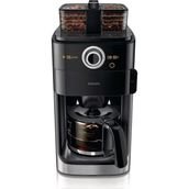 Philips HD7769 Metal Malzemeli Öğütücülü Filtre Kahve Makinesi 6 Fincan Kapasite ile Şık Tasarım - Siyah - Gri