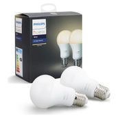 Philips Hue E27 Beyaz 2'li Single Bulb Ekopaket Akıllı Ampul