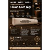 Philips Saeco Philips & Saeco & GAG GIA uyumlu Kahve Makinesi Silikon Gres Yağı 5 gr – H1 Sertifikalı Gres