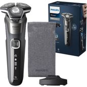 Philips Shaver Serisi 5000 - Erkekler Için Islak ve Kuru Elektrikli Tıraş Makinesi - Skinıq Teknolojisi, Akıllı Sakal Sensörü ve 360° Esneklik - Gümüş
