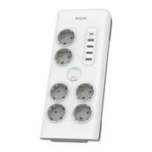 Philips SPN7060WA 900J 2 mt 6'lı 4xUsb-A Usb-C Akım Korumalı Priz