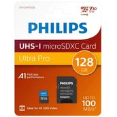 Philips UHS-I U3 4K 128 gb Class 10 Adaptör Micro SDXC Kartı