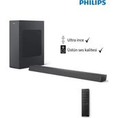 Philips Ultra ince Üstün ses kalitesi 140W Dolby Audio 2.1 Kanal-derin bas Soundbar & Ses Sistemi