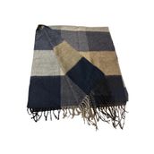 Phuti Collection KARELİ UNISEX ATKI LACİVERT Tek Ebat