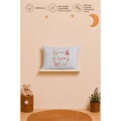 Pia Baby İsimli Kız Bebek Yastık Kılıfı 35x45 cm %100 Pamuk Organik Baskılı İsme Özel Bebek Hediyesi