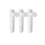piapolya 3adet Çocuklar Için Deney Tüpü | Etkinlik Tüpü | Pet + Kapak | 40ml | 16x3cm