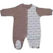 Pierre Cardin %100 Pamuk Bebek Tulumu 160372 - Kahverengi - 0 - 3 Ay