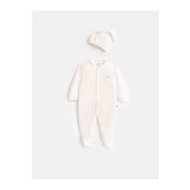 Pierre Cardin %100 Pamuk Organik Şapkalı Bebek Tulumu