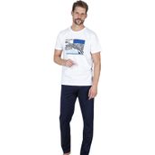 Pierre Cardin %100 Pamuklu Yazlık Erkek Pijama Takım, ceplidir