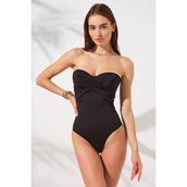 Pierre Cardin 231132 42 Siyah Bandy Kaplı Straplez Mayo