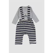 Pierre Cardin 302262 Yeşil Bebek Bahçıvan Tulum Takımı