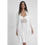 Pierre Cardin 4265 Ekru Gecelik Sabahlık Takım