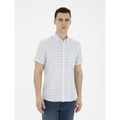 Pierre Cardin 50289412-VR003 Açık Mavi Kısa Kollu Erkek Gömlek