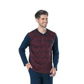 Pierre Cardin 5431 Erkek Üç Düğmeli Cepli Pijama Takımı
