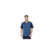 Pierre Cardin 5453 3lü Kısa Kol Erkek Pijama Takımı(3 Parça) - Renkli - 2XL