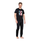 Pierre Cardin 6041 Erkek Kısa Kollu Penye Pijama Takımı, Siyah, M Beden