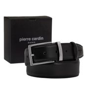 Pierre Cardin Deri Erkek Kemeri (En 3,5 cm) PC2209K (Siyah, 130 CM)