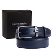 Pierre Cardin Deri Erkek Kemeri (En 3,5) PCANLSZ (Lacivert, 130 CM)