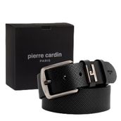 Pierre Cardin Deri Erkek Kemeri (En 4 cm) PC2099 (Siyah, 125 CM)