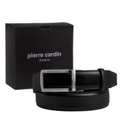 Pierre Cardin Deri Otomatik Tokalı Erkek Kemeri (En 3,5 cm) PCOTM01 (Siyah, 120 CM)