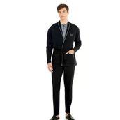 Pierre Cardin Erkek Çeyizlik Kutulu Yaka Patlı Röpdöşambırlı Siyah Pijama Takımı - Siyah - ARSNOERUKGJECY5630-SI
