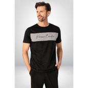 Pierre Cardin Erkek Kısa Kollu Pijama Takımı, Siyah, 2XL