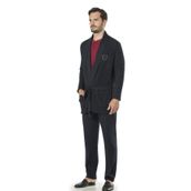 Pierre Cardin Erkek Lacivert Triko Ropdöşambır Ve Pijama 5'li Set Takım (Lacivert / M)