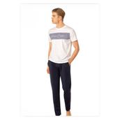 Pierre Cardin Erkek Penye Kısakol Pijama Takımı, Beyaz, L Beden TYB984XVXVS0TP2506