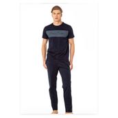 Pierre Cardin Erkek Penye Kısakol Pijama Takımı, Lacivert, 2XL TYBLUXZGVMHWYS4J94