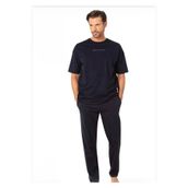 Pierre Cardin Erkek Penye Kısakol Pijama Takımı, Lacivert, 2XL