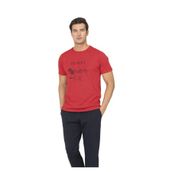 Pierre Cardin Erkek Pijama Takımı, Kısa Kollu, Kırmızı, 2XL