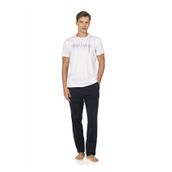 Pierre Cardin Erkek Pijama Takımı,%100 Pamuk, Kısa Kol, Beyaz, S Beden